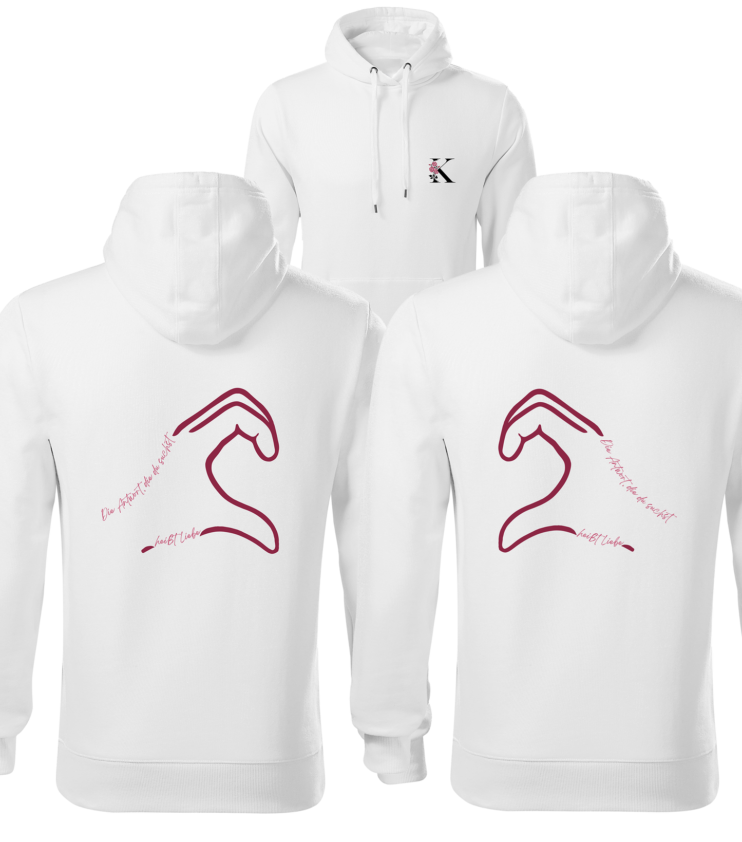 Liebe Partner-Hoodie Bundle – linke & rechte Seite - Katha Rosa Merch