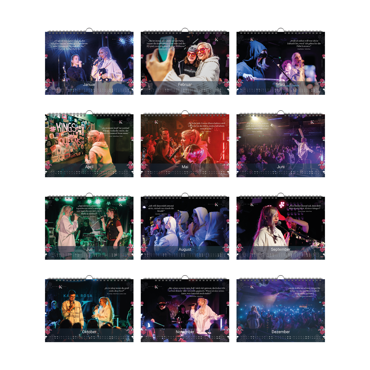 Wandkalender 2026 – Supernova Tour