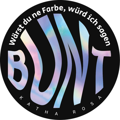 5x Aufkleber - Bunt