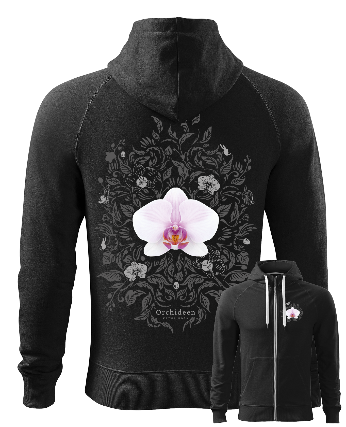 Zipper - Orchideen - Katha Rosa