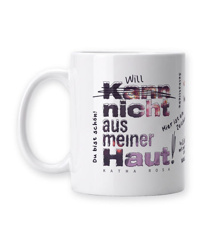 Kann nicht aus meiner Haut Tasse aus dem Bundle
