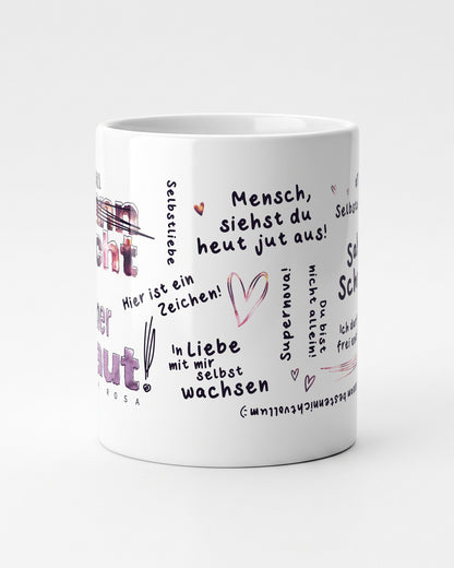 Kann nicht aus meiner Haut Tasse, Mittelteil des Rundumdrucks