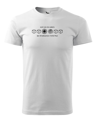 Nicht wie alle andern Icons T-Shirt Unisex weiß – Vorderseite